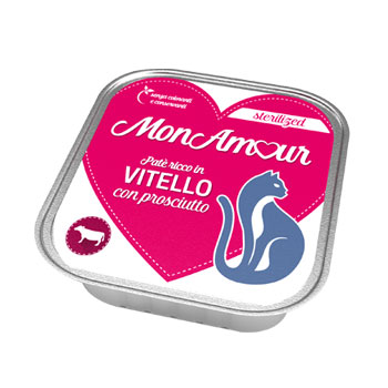 MONAMOUR CAT STERILISED VITELLO E PROSCIUTTO 100 GR
