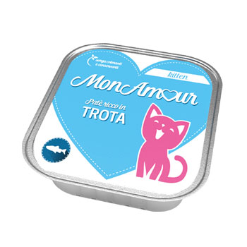 MONAMOUR CAT KITTEN PATE' TROTA 100 GR