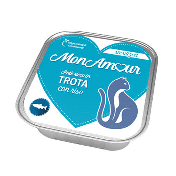 MONAMOUR CAT STERILIZZATO PATE' TROTA 100 GR