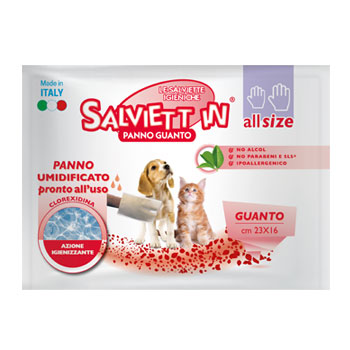 SALVIETT IN PANNO GUANTO CLOREXYDERM (23x16 cm)