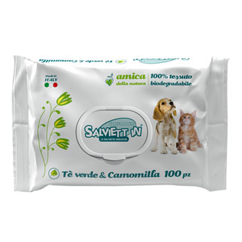 SALVIETT IN XXL TE' VERDE & CAMOMILLA 100 PEZZI (30x15)