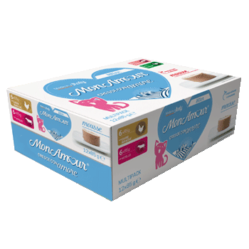MONAMOUR MULTIPACK KITTEN MOUSSE VITELLO CARNI BIANCHE 12x85 GR