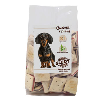 SLUDY BISCOTTI QUADROTTI FARCITI 500GR