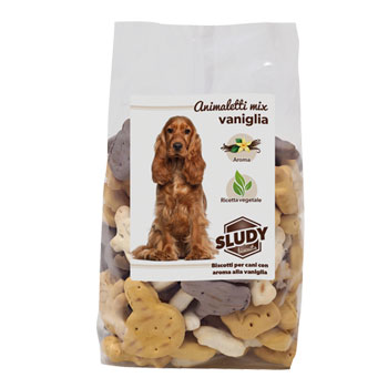 SLUDY BISCOTTI ANIMALETTI MIX VANIGLIA 500GR