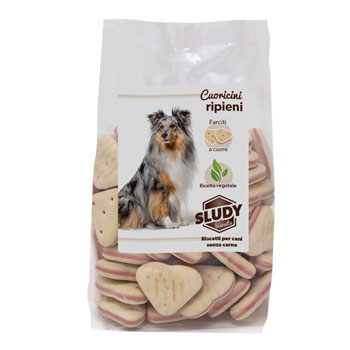 SLUDY BISCOTTI CUORICINI FARCITI 500GR