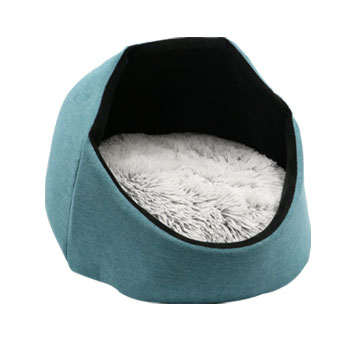 CUCCIA ROLLINGPET BASKET AZZURRO/BIANCO 45x35CM