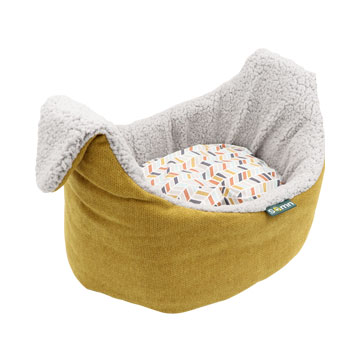CUCCIA ROLLINGPET OVALE CANCUN SENAPE 50CM