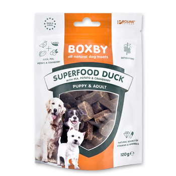 BOXBY Superfood ANATRA PISELLI PATATE MIRTILLO 120GR