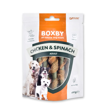 BOXBY SNACK POLLO E SPINACI 100 GR