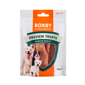 BOXBY PREVIEW TREATS SNACK CANE AL POLLO 90GR