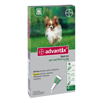 ADVANTIX < 4KG 4pip x 0,4ml/10