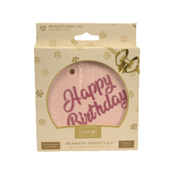 TORTA CANE ROSA ALLA VANIGLIA 110GR