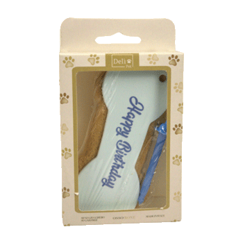TORTA CANE OSSO AZZURRA ALLA VANIGLIA 90GR