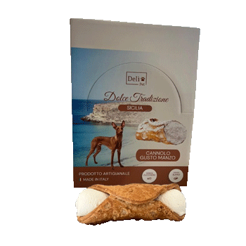 CANNOLO NATALE CANE AL MANZO 2PZ (50GR)