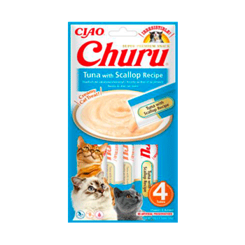 Churu Cat Snack Tonno con Capesante 56GR (4 x 14gr)
