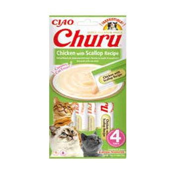 Churu Cat Snack Pollo con Capesante 56GR (4 x 14gr)