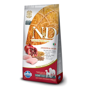 N&D ANC DOG LIGHT MEDIO/MAXI  12KG