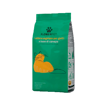 FLOWER PET LETTIERA VEGETALE PER GATTI A BASE DI CANAPA 6 LITRI