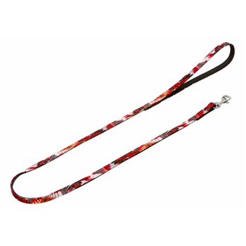 GUINZAGLIO PEACOCK  ROSSO 110CM 10MM