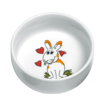 MANGIATOIA CONIGLIO NEB  11CM 300ML