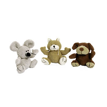 PELUCHE CANE-GATTO-TOPO  12CM