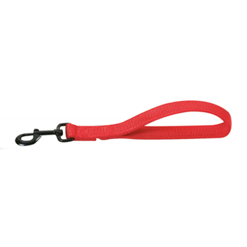 GUINZAGLIO CORTE NYLON  ROSSO 25MM 30CM