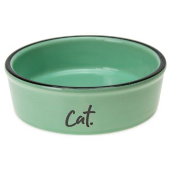 CIOTOLA IN CERAMICA PER GATTI II VERDE 200ML 12x11,5x4CM