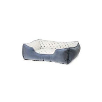 KARLIE CUCCIA GATTI POIS GRIGIO/BLU 47x39CM