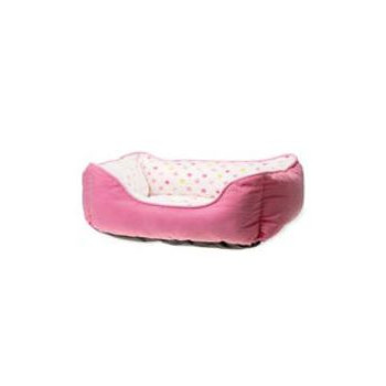 KARLIE CUCCIA GATTI POIS ROSA 47x39CM