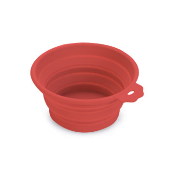 CIOTOLA VIAGGIO ANTO in SILICONE ROSSO 350ML
