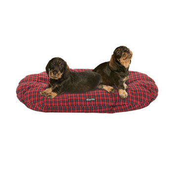 CUSCINO LUNA  ROSSO SCAC. 80x62x8CM