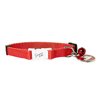 SIMONS CAT COLLARE  ROSSO 31x10CM