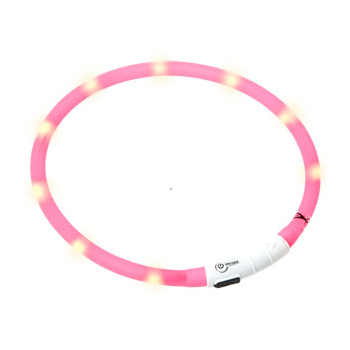 VISIO LIGHT COLLARE LUCE A LED ROSA 20-70CM