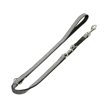 GUINZAGLIO AJP PEPITA NE/BI  100CM 15MM