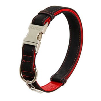 KARLIE COLLARE BUFFALO ULTRA NERO/ROSSO