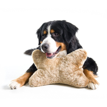 CUSCINO CANE TIPTOP MARRONE  30X27X20CM