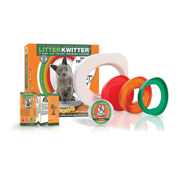 LITTER KWITTER SISTEMA DI ADDESTRAMENTO ALL'USO DEL WC PER GATTI