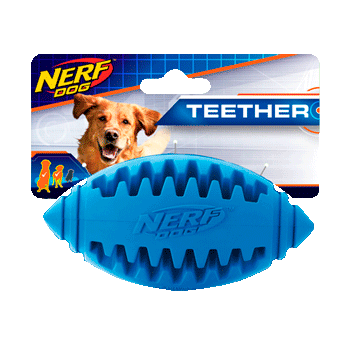 NERF PALLA FOOTBALL GOMMA 12,7 cm  BLU