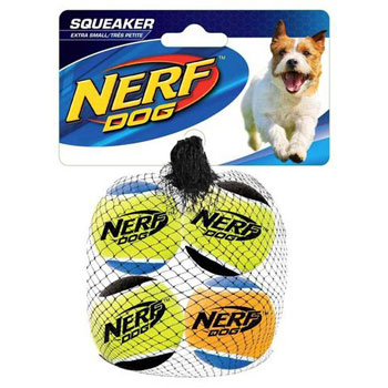 NERF PALLA TENNIS SQUEAK  4.4 cm 4PZ