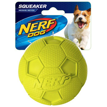 NERF PALLA DA  CALCIO SQUEAK 8,26 cm TAGLIA M VERDE/BLU