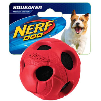 NERF PALLA TENNIS 7.6 cm TAGLIA M GOMMA BLU/ROSSO