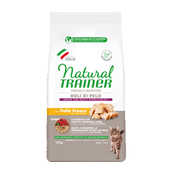 NATURAL TRAINER CAT HAIRBALL POLLO 1,5KG