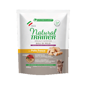 NATURAL TRAINER CAT HAIRBALL POLLO 300GR