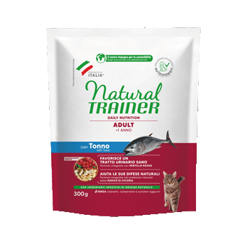 NATURAL TRAINER CAT ADULT TONNO 300 GR