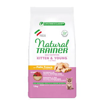 NATURAL TRAINER CAT KITTEN POLLO 1,5KG