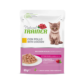 NATURAL TRAINER KITTEN BUSTA POLLO 85 GR