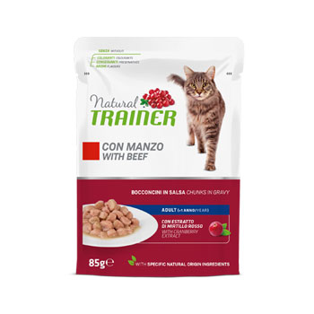 NATURAL TRAINER CAT ADULT MANZO BUSTA 85 GR