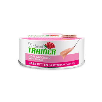  NATURAL TRAINER BABY KITTEN AL TACCHINO 80GR 