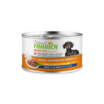 NATURAL TRAINER SENSITIVE NO GLUTEN ADULT MINI MAIALE 150 GR