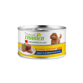 TRAINER NATURAL Small & Toy Adult Manzo e Riso 150 GR